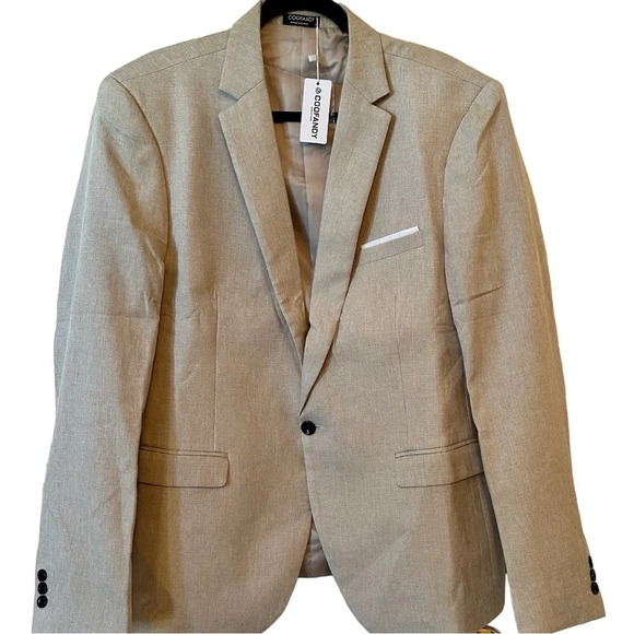 NWT COOFANDY Men's Blazer Casual Sport Coats Slim Fit One Button Suit Jacket - Picture 7 of 8